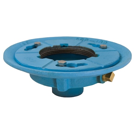 Jones Stephens 2in. Code Blue No Hub Drain Body with 9in. Pan and 3-1/2in. Spud Size - 3-1/8in. Height D66102